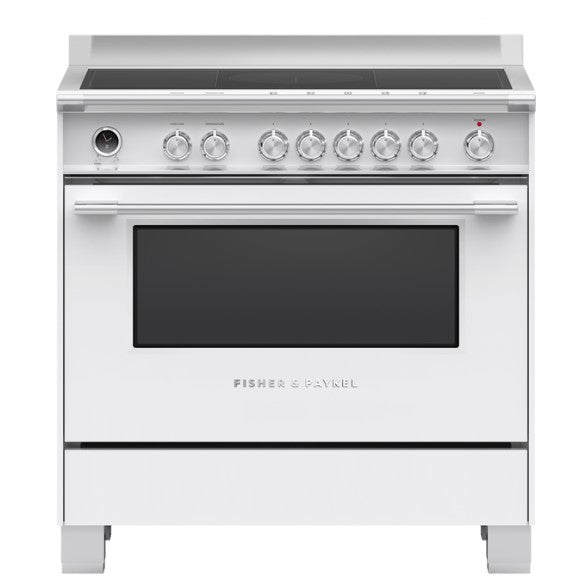 FISHERPAYKEL FREESTANDING INDUCTION COOKER WHITE 90CM