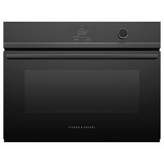 FISHERPAYKEL STEAMER OVEN COMPANION MINIMAL BLACK 60CM