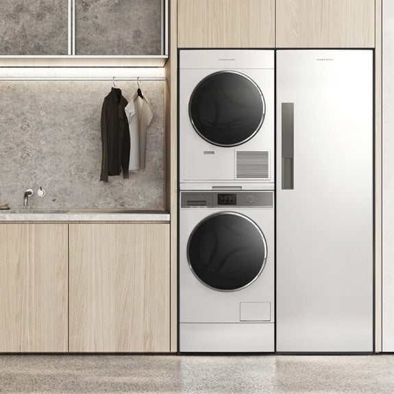 FISHERPAYKEL FRONT LOAD WASHER WI-FI SMART TOUCH DIAL WHITE 11KG 60CM