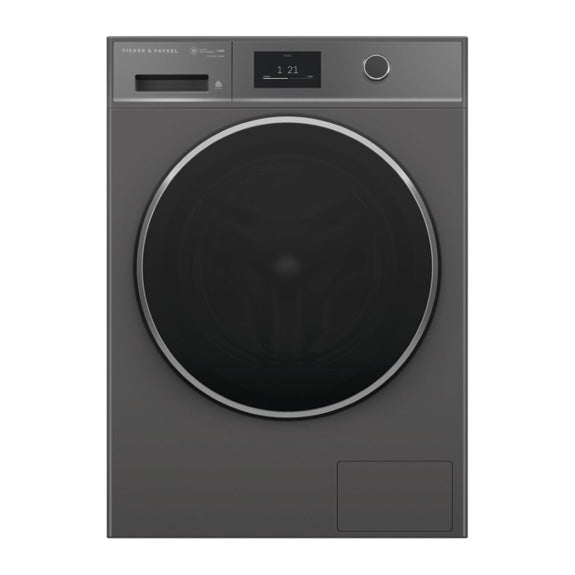 FISHERPAYKEL FRONT LOAD WASHER WI-FI SMART TOUCH DIAL GRAPHITE 11KG 60CM