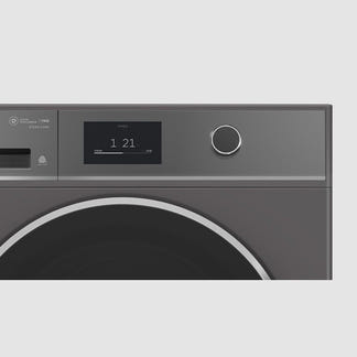 FISHERPAYKEL FRONT LOAD WASHER WI-FI SMART TOUCH DIAL GRAPHITE 11KG 60CM