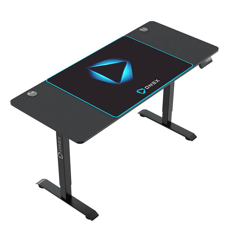 ONEX ONEX ELECTRIC GAMING DESK - 1600X700- CARBON FIBRE BLACK