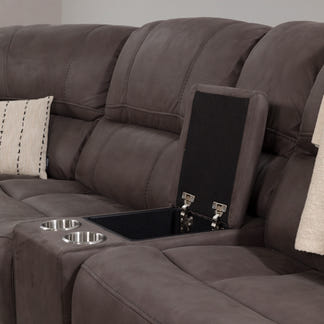 GRANDVIEW GRANDVIEW ASH - FABRIC - ELECTRIC RECLINING CORNER LOUNGE