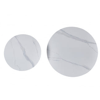 GROLLO GROLLO COFFEE TABLE SET - SNOW WHITE/BLACK