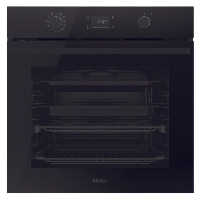 HAIER 500 SERIES BUILT IN OVEN AIR FRY STEAM ASSIST BLACK 60CM