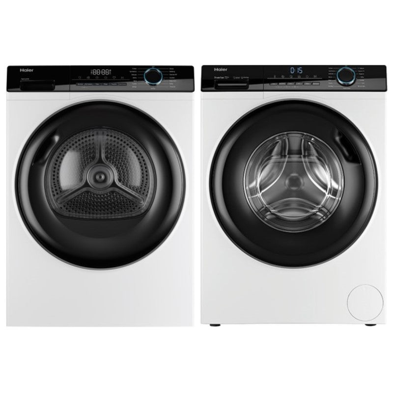 HAIER FRONT LOAD WASHER & HEAT PUMP DRYER BUNDLE 7.5/8kg