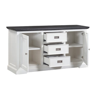 HAMPTON HAMPTON BUFFET - 1640X470 - WHITE/DARK TIMBER