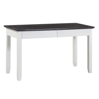 HAMPTON HAMPTON DESK - 1400X600 - WHITE/DARK TIMBER