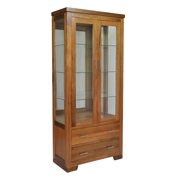 HAVANA HAVANA DISPLAY CABINET - 840X400X1880 - AUSSIE BLACKWOOD