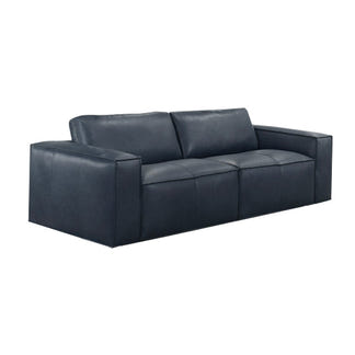 HAVANA HAVANA BLUE - LEATHER - 2 + 3 SEAT SOFA PAIR