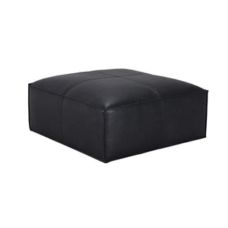 HAVANA HAVANA BLACK - LEATHER - OTTOMAN