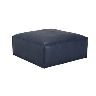 HAVANA HAVANA BLUE - LEATHER - OTTOMAN