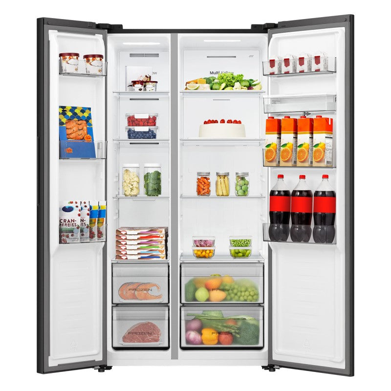 HISENSE PUREFLAT SIDE BY SIDE REFRIGERATOR TANKED WATER DISPENSER 541L