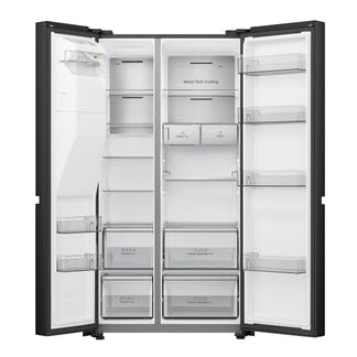 Hisense 632 Litre Side by Side Refrigerator - Black