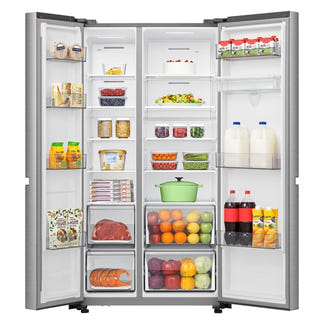 HISENSE PUREFLAT SIDE BY SIDE REFRIGERATOR WITH WATER DISPENSER 649L