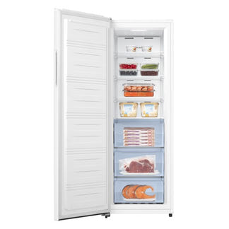 HISENSE HYBRID VERTICAL FRIDGE/FREEZER WHITE 240L