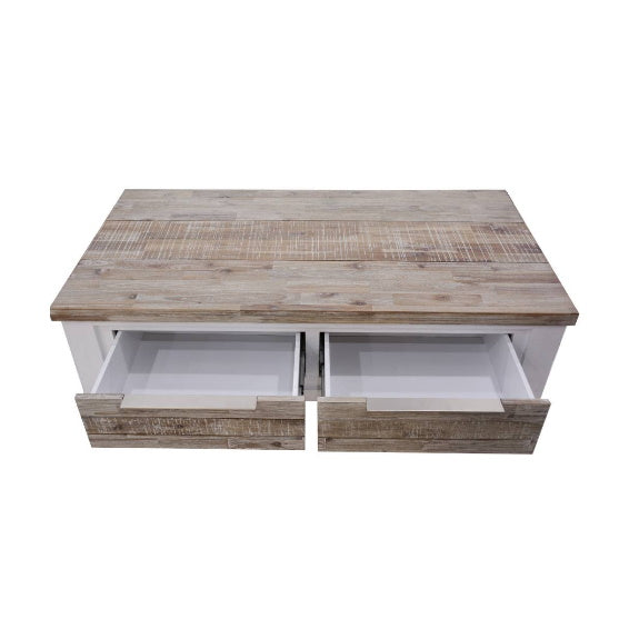 HOMESTEAD HOMESTEAD COFFEE TABLE - 1300X700 - ACACIA/WHITE