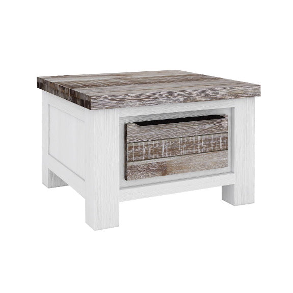 HOMESTEAD HOMESTEAD LAMP TABLE - 600X600 - ACACIA/WHITE