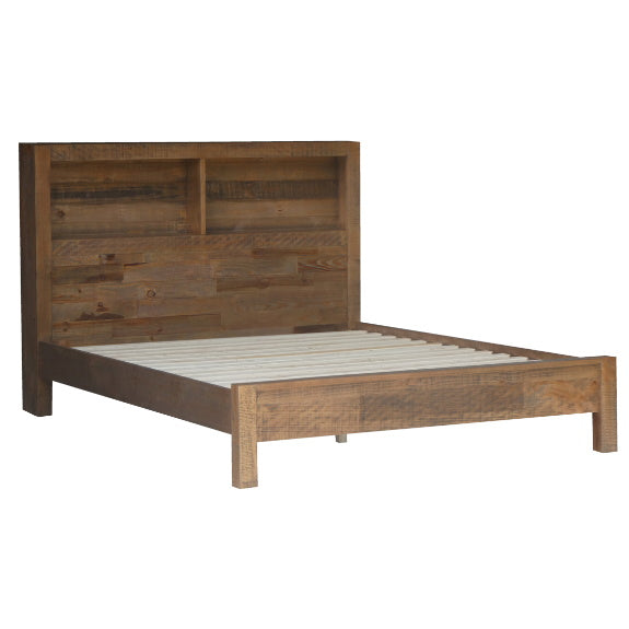 Hugo 4 Piece Queen Bedroom Suite with Tallboy - Stained Pine
