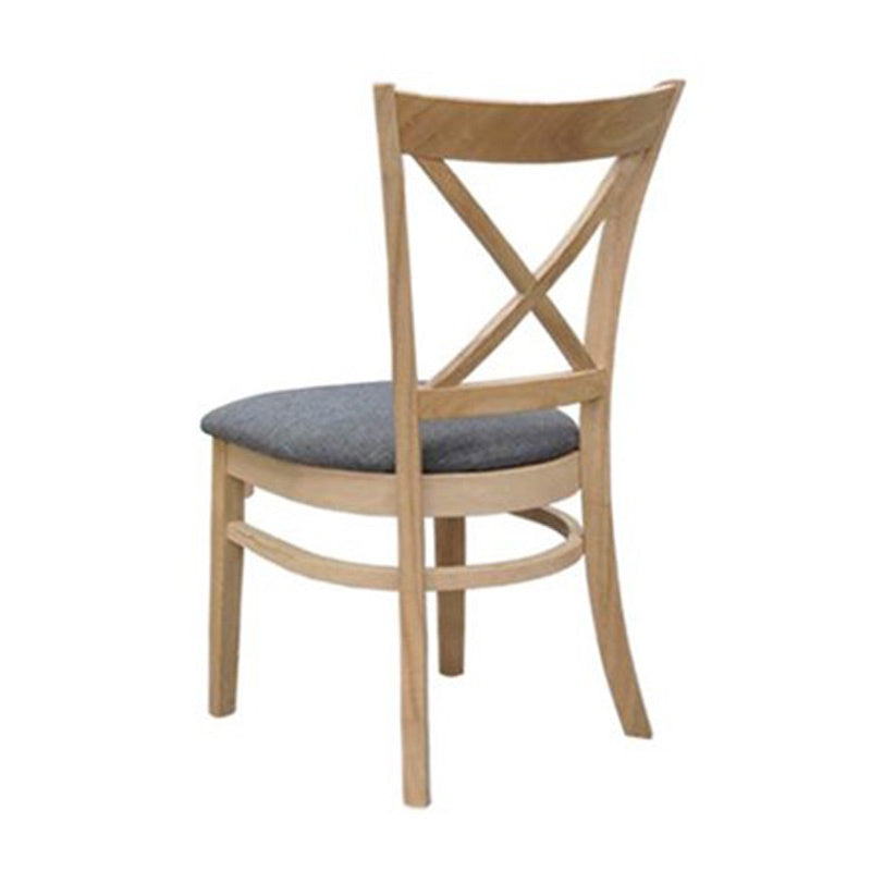 JAVA JAVA DINING CHAIR - NATURAL/GREY FABRIC