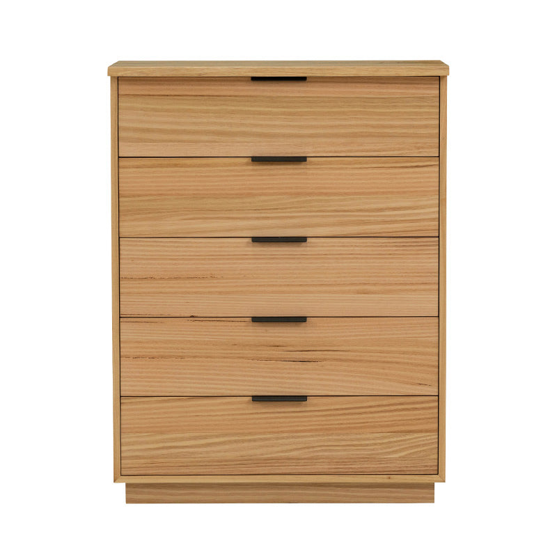 KAITLYN KAITLYN TALLBOY - 5 DRAWER - MOUNTAIN ASH/LIVE EDGE