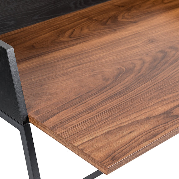 KENNET KENNET DESK - 1200X620 - BLACK/WALNUT