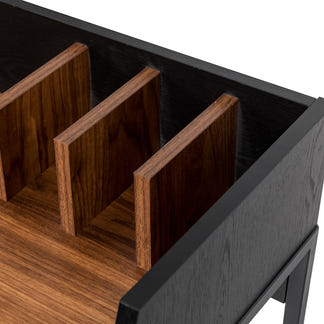 KENNET KENNET DESK - 1200X620 - BLACK/WALNUT