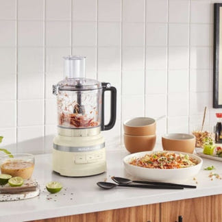 KITCHENAID 9 CUP FOOD PROCESSOR ALMOND CREAM 250W