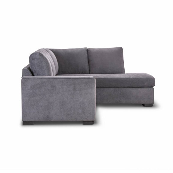 Kristie 3 Seater Sofa Bed with Chaise - Dark Grey