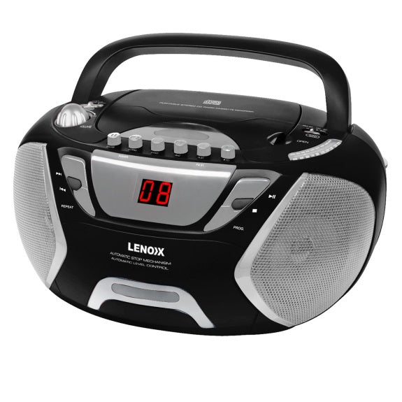 Lenoxx Portable CD/Cassette Player - Black