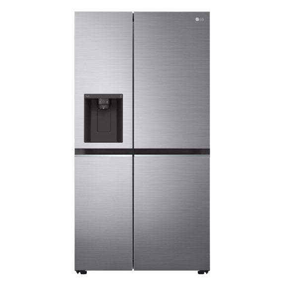 LG SIDE BY SIDE REFRIGERATOR SILVER PLUMBED I&W 635L