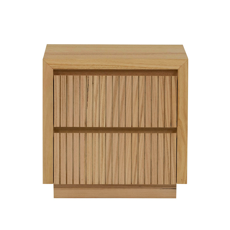 MADELINE MADELINE BEDSIDE TABLE - 2 DRAWER - MOUNTAIN ASH NATURAL