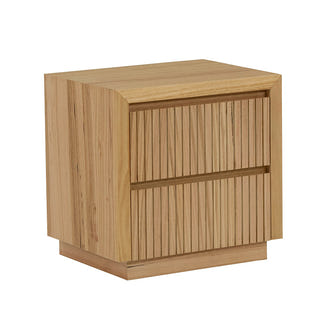 MADELINE MADELINE BEDSIDE TABLE - 2 DRAWER - MOUNTAIN ASH NATURAL