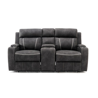 MAGIC MAGIC CHARCOAL - RHINO SUEDE - 3 PCE SUITE 2ERER+ER+ER