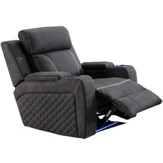 MAGIC MAGIC CHARCOAL - RHINO SUEDE - 3 PCE SUITE 2ERER+ER+ER