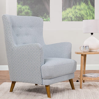Marie Accent Armchair - Polar Sky/Eclipse Sky