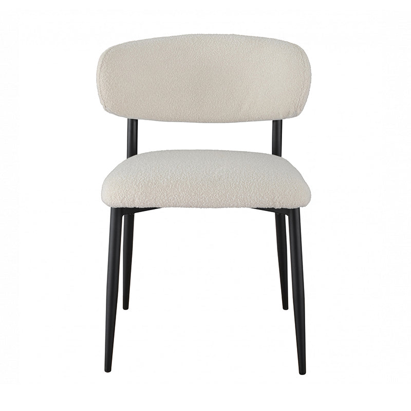 MILAN MILAN DINING CHAIR - OFF WHITE BOUCLE