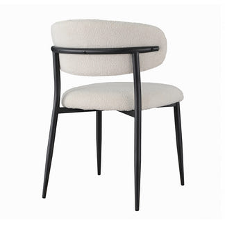 MILAN MILAN DINING CHAIR - OFF WHITE BOUCLE