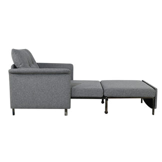 MONO MONO CHARCOAL - SUEDE FABRIC - CHAIR SOFABED