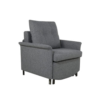 MONO MONO CHARCOAL - SUEDE FABRIC - CHAIR SOFABED