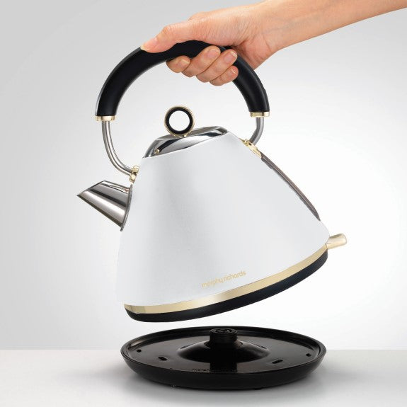 MORPHYRICHARDS ASCEND SOFT GOLD KETTLE - WHITE 1.5L