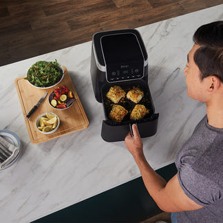 NINJA AIR FRYER PRO MAX - BLACK/SATIN SILVER