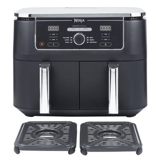 NINJA FOODI MAX XXXL DUAL ZONE AIR FRYER  SILVER BLACK 9.5L