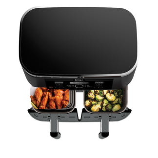 NINJA FOODI MAX XXXL DUAL ZONE AIR FRYER  SILVER BLACK 9.5L