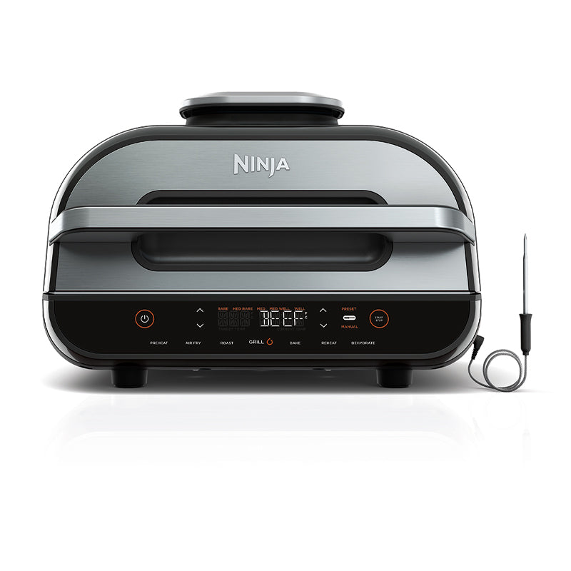 NINJA FOODI SMART XL GRILL + AIR FRYER BLACK STAINLESS