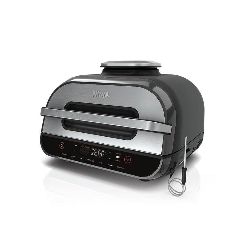 NINJA FOODI SMART XL GRILL + AIR FRYER BLACK STAINLESS