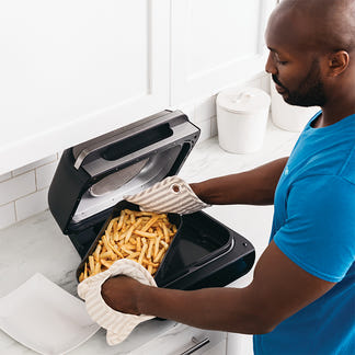 NINJA FOODI SMART XL GRILL + AIR FRYER BLACK STAINLESS