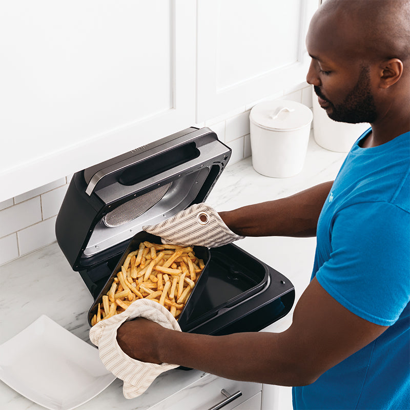 NINJA FOODI SMART XL GRILL + AIR FRYER BLACK STAINLESS