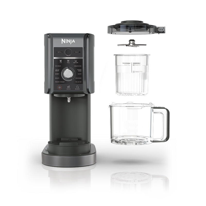 NINJA CREAMI DELUXE 11-IN-1 FUNCTION FROZEN TREAT MAKER SIL & BLK