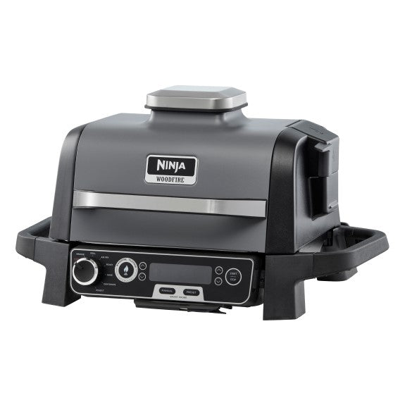 NINJA WOODFIRE ELECT BBQ GRILL & SMOKER - SMART PROBE BLK/COOL GY